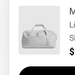 Gymshark Medium everyday gym bag (light grey)